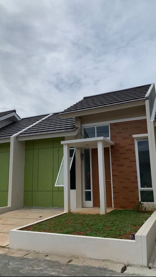 foto tampak rumah tipe Standar 32 perumahan ORCHARD VILLAGE