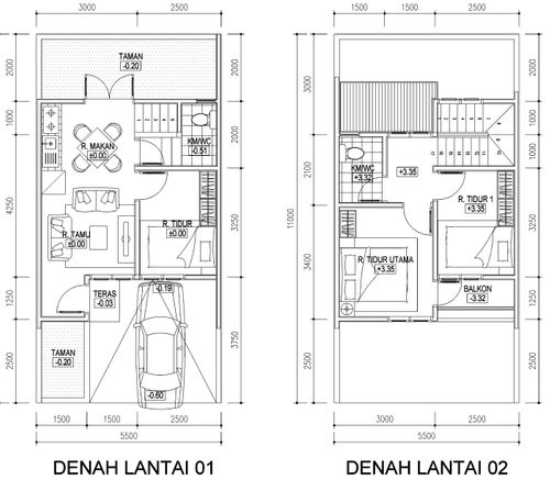 foto denah rumah tipe Alegra perumahan The Amari Bintaro