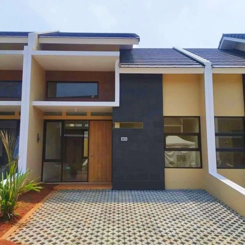 foto tampak rumah tipe LYRA perumahan VINUS 88 RESIDENCE