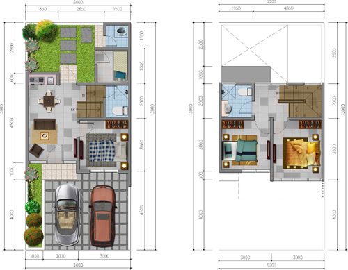 foto denah rumah tipe CORONA perumahan VINUS 88 RESIDENCE