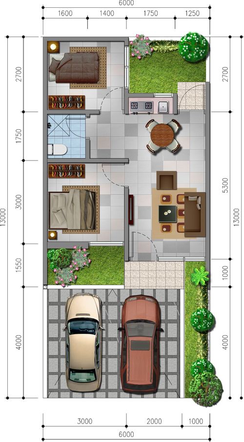foto denah rumah tipe AURORA perumahan VINUS 88 RESIDENCE