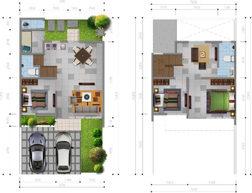 foto denah rumah tipe CYGNUS perumahan VINUS 88 RESIDENCE