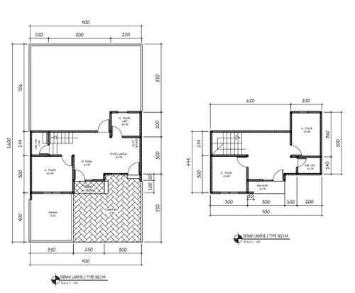 foto denah rumah tipe 90 perumahan BUKIT ELANG RESIDENCE CLUSTER WALLACE