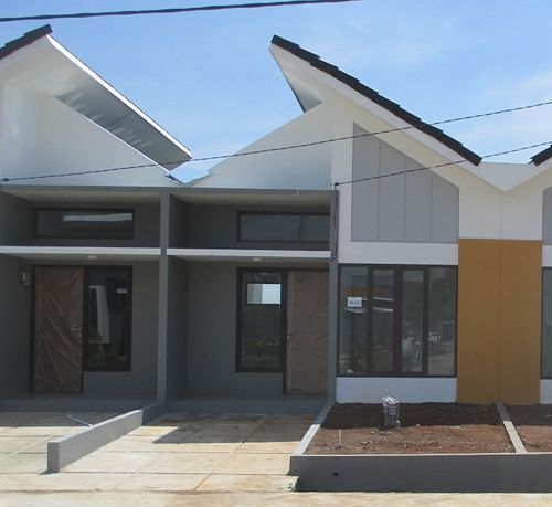 foto tampak rumah tipe 33/62 perumahan 3 BISNIS CENTER KARAWANG