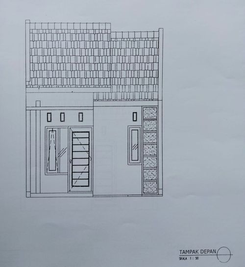 foto tampak rumah tipe 31/118 perumahan Puri Indah Terban