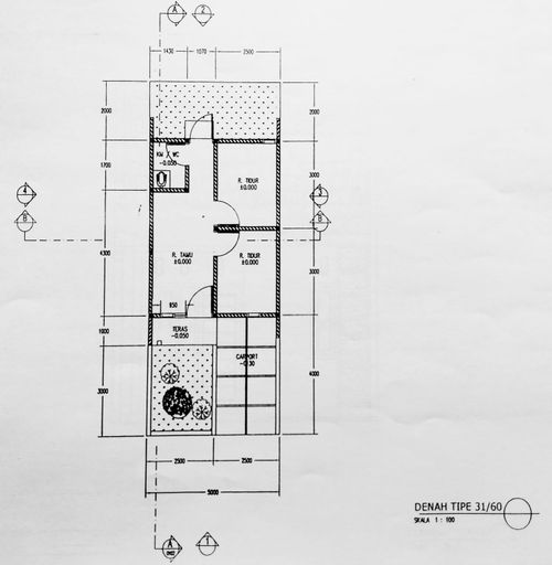 foto denah rumah tipe 31/118 perumahan Puri Indah Terban