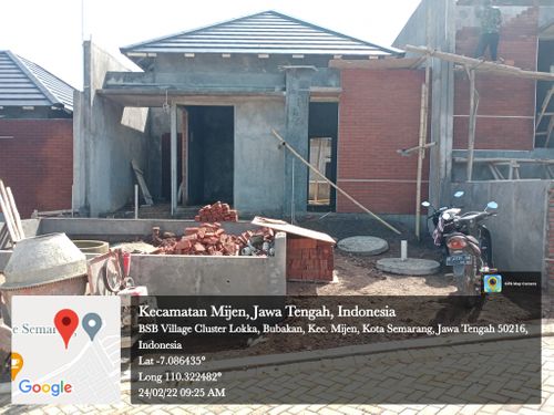foto tampak rumah tipe Meranti 42 perumahan BSB Village Lokka Kayon