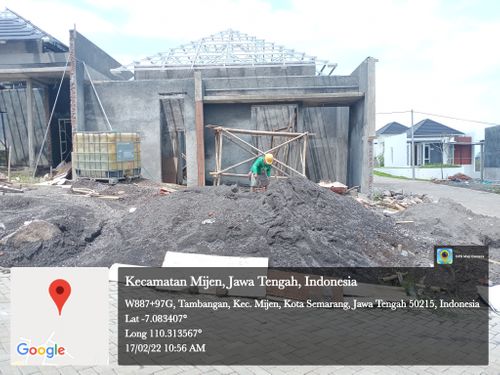 foto tampak rumah tipe Meranti 42 perumahan BSB Village Lokka Kayon