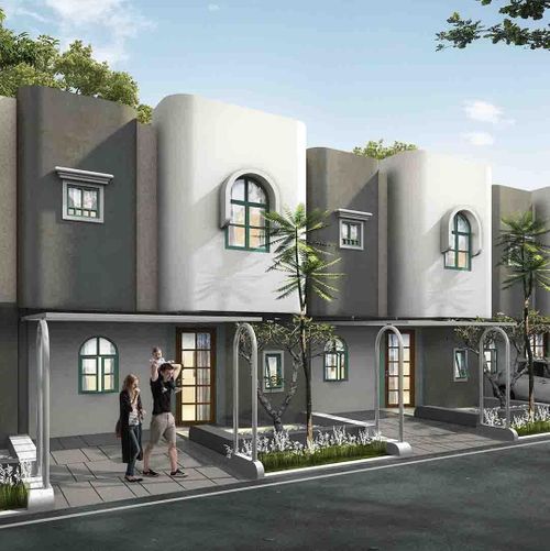 foto tampak rumah tipe ZAMORA perumahan NEW LAGOOSI VILLAGE