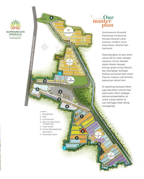 foto denah rumah tipe LAUREL HOEK DELUXE perumahan Summarecon Emerald Karawang - Cluster Sevanti