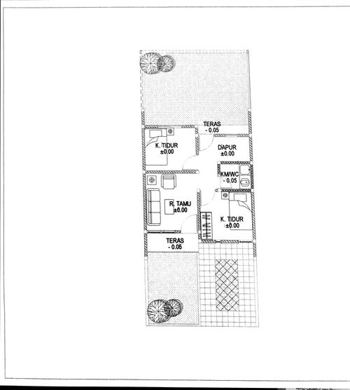 foto denah rumah tipe J 17 perumahan ARGENTINA RESIDENCE