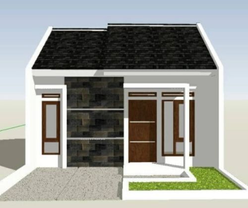 foto tampak rumah tipe 32/64 perumahan Griya Abadi Papak 2 Tegal Papak