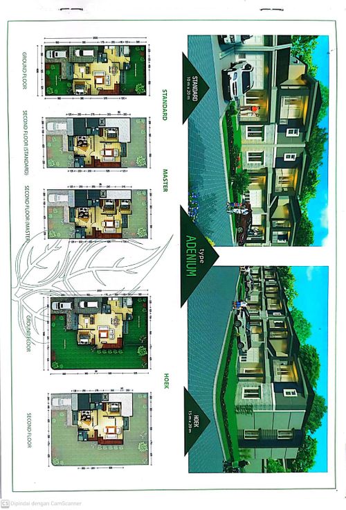 foto denah rumah tipe ADENIUM HOOK perumahan Perumahan Bukit Hijau