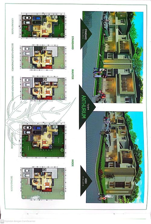 foto denah rumah tipe ANTHURIUM HOOK perumahan Perumahan Bukit Hijau