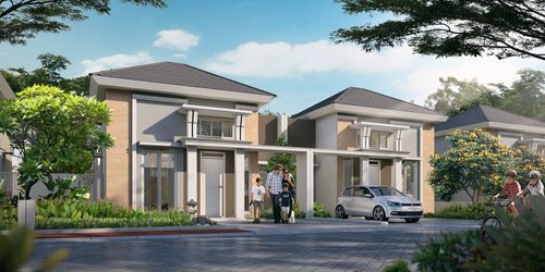 foto tampak rumah tipe Sakura 4 (17-Des-21) perumahan CitraIndah City Bukit Sakura