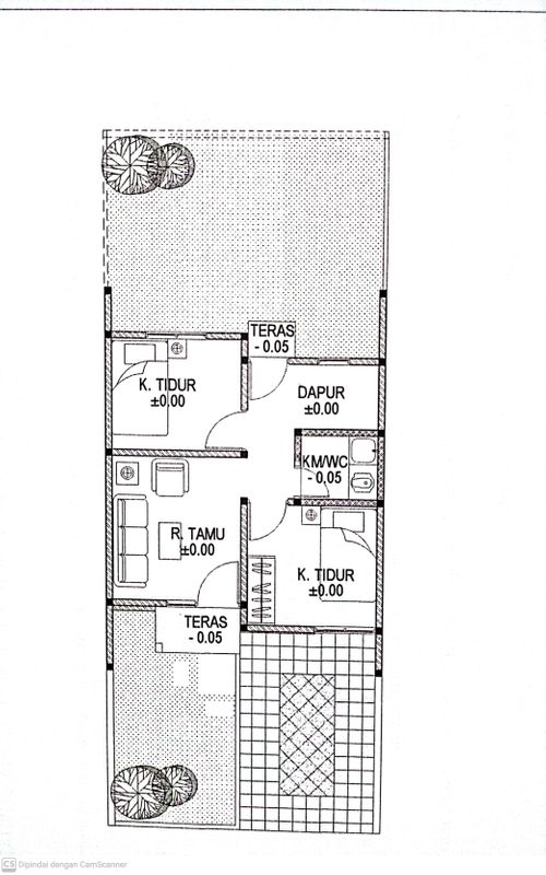 foto denah rumah tipe J 05 perumahan ARGENTINA RESIDENCE