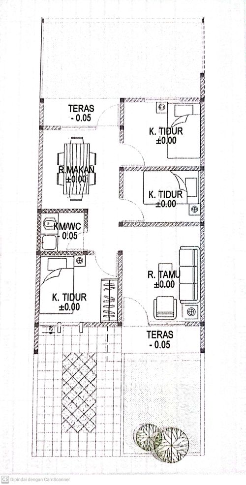 foto denah rumah tipe C 05 perumahan GRAND SUNAN GIRI