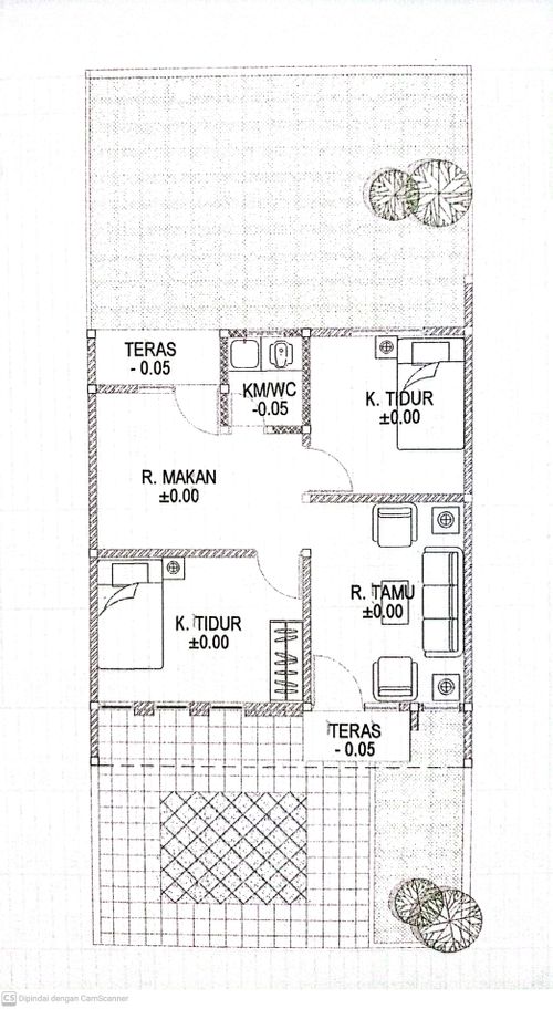 foto denah rumah tipe A 02 perumahan GRAND SUNAN GIRI