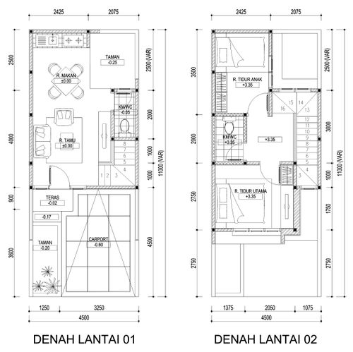 foto denah rumah tipe ADONIA perumahan Neo Oasis
