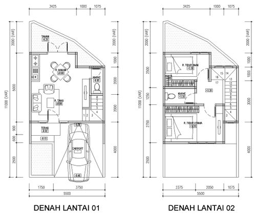 foto denah rumah tipe ADONIA perumahan Neo Oasis
