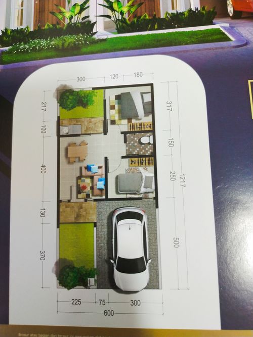 foto denah rumah tipe LUNA perumahan GRAND SURYA (JUPITER)