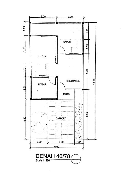 foto denah rumah tipe 40 perumahan PESONA CIWASTRA VILLAGE