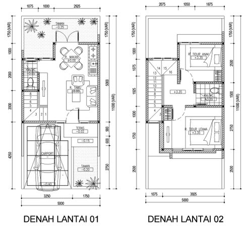 foto denah rumah tipe ADARA perumahan Neo Oasis
