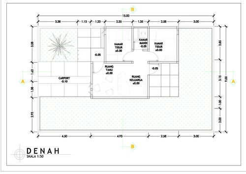 foto denah rumah tipe 36 Single perumahan BUKIT PELANGI