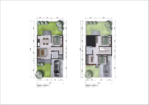 foto denah rumah tipe New vermont perumahan THE TAMAN DAYU