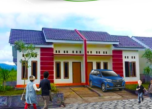 foto tampak rumah tipe BUNAKEN - B1 perumahan Sawangan Permai