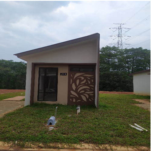 foto tampak rumah tipe PRV JUNIPER 27 perumahan PERUMAHAN PODOMORO RIVER VIEW