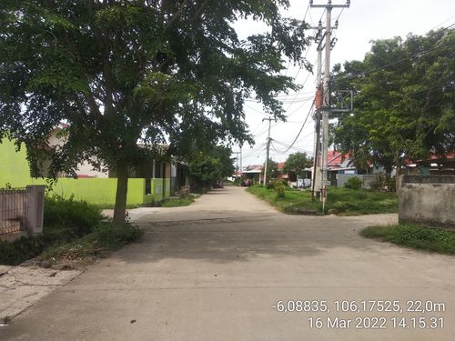 foto posisi tengah perumahan TAMAN BANTEN LESTARI WARUNG JAUD