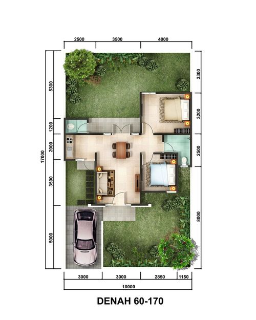 foto denah rumah tipe Jasmine 2 (17-Des-21) perumahan CitraIndah City Bukit Orchid