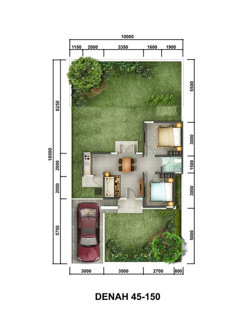 foto denah rumah tipe Jasmine 1D (17-Des-21) perumahan CitraIndah City Bukit Orchid