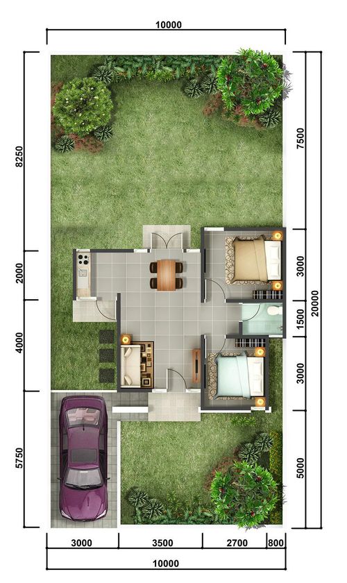 foto denah rumah tipe Jasmine 3B (17-Des-21) perumahan CitraIndah City Bukit Orchid