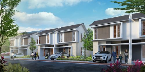 foto tampak rumah tipe Orchid 4 59A (17-Des-21) perumahan CitraIndah City Bukit Orchid