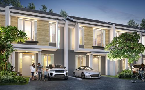 foto tampak rumah tipe Sakura 5 (17-Des-21) perumahan CitraIndah City Bukit Sakura