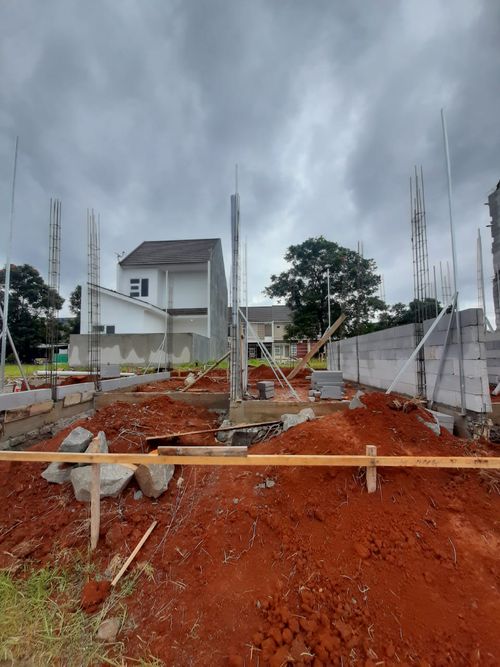 foto tampak rumah tipe 45/78 perumahan Sawangan Residence Ideal