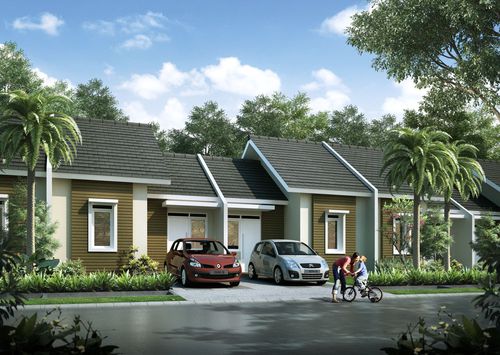 foto tampak rumah tipe Chrysant 2 Hoek 200 (17-Des-21) perumahan CitraIndah City