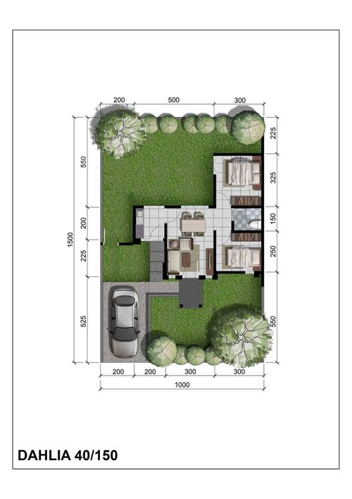 foto denah rumah tipe Dahlia 3A (17-Des-21) perumahan CitraIndah City