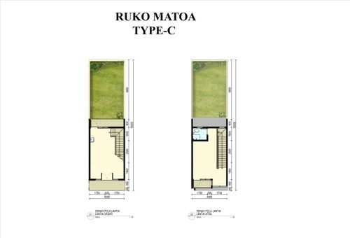foto denah rumah tipe Ruko Matoa C (17-Des-21) perumahan CitraIndah City