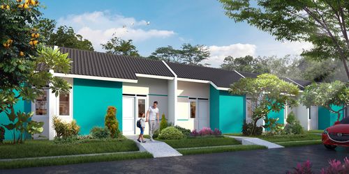 foto tampak rumah tipe Teratai 1 (17-Des-21) perumahan CitraIndah City