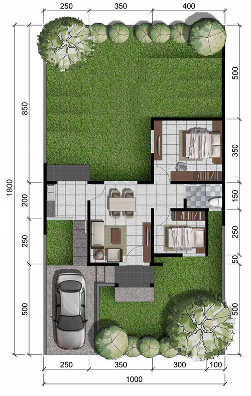 foto denah rumah tipe Magnolia 3 (17-Des-21) perumahan CitraIndah City