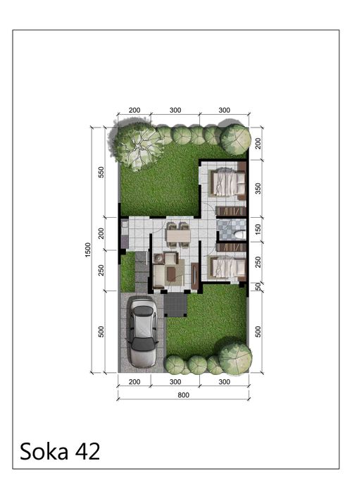 foto denah rumah tipe Dahlia 2A Garden (17-Des-21) perumahan CitraIndah City