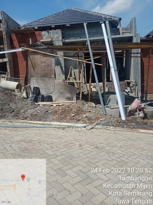 foto tampak rumah tipe Meranti 42 perumahan BSB Village Lokka Kayon