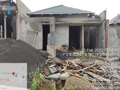 foto tampak rumah tipe Meranti 42 perumahan BSB Village Lokka Kayon