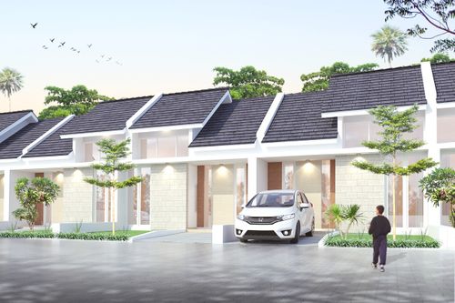 foto tampak rumah tipe Anglo (38/66) perumahan Green Pilar Asri