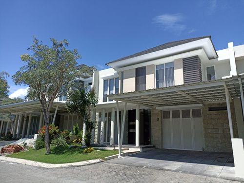 foto tampak rumah tipe Canary perumahan CitraLand Palu