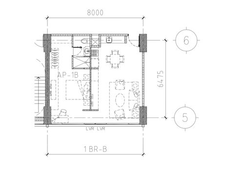 foto denah rumah tipe 1 BEDROOM B URES-1 perumahan SUPERMAL KARAWACI