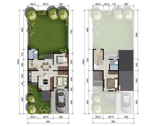 foto denah rumah tipe Alameda perumahan CitraLand Palu